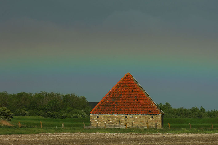 Typische Feldscheune auf Texel