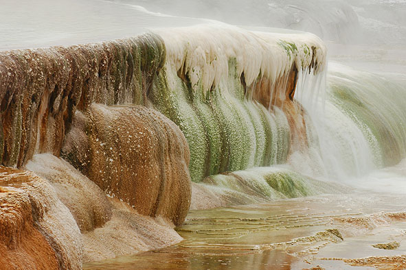 Sinterterrassen von Mammoth Hot Springs