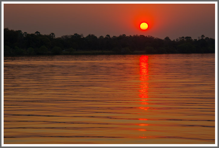 Sonnenuntergang am Sambesi