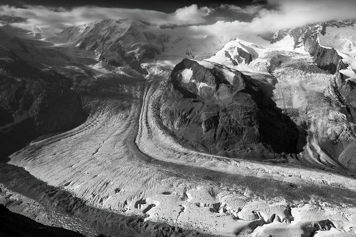 Görnergletscher zwischen Viertausendern