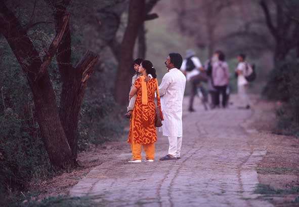 Besucher in Keoladeo